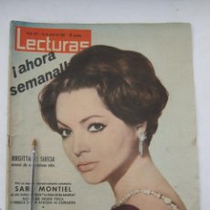 Coleccionismo de Revistas: REVISTA LECTURAS - 1962 - SARA MONTIEL - CONCHA PIQUER - PAOLA DE BELGICA - FARAH DIBA - VER DETALLE
