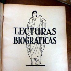 Coleccionismo de Revistas: LECTURAS BIOGRÀFICAS. Lote 82089192