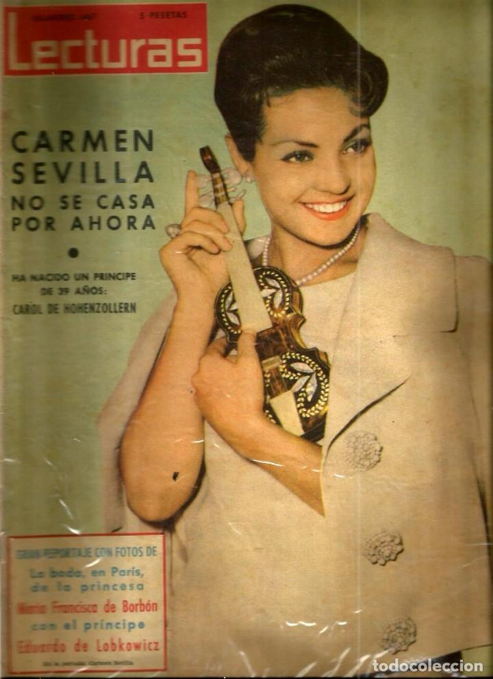 Coleccionismo de revistas: LECTURAS 467: CARMEN SEVILLA NO SE CASA POR AHORA