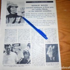 Coleccionismo de Revistas: RECORTE PRENSA : NATALIE WOOD, SE CASA. LECTURAS, MAYO 1965