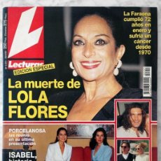 Coleccionismo de Revistas: LECTURAS - 1995 - LOLA FLORES, ANA OBREGÓN, GABRIEL CORRADO, ISABEL SERRANO, RAPHAEL, MARTA SÁNCHEZ
