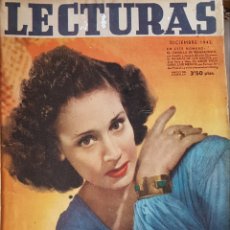 Coleccionismo de Revistas: CELIA GAMEZ REVISTA LECTURAS AÑO 1942. Lote 157943824