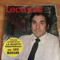 Coleccionismo de Revistas: REVISTA LECTURAS 953 - LUIS MARIANO. Lote 160777542