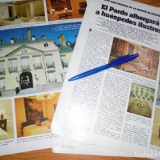 Coleccionismo de Revistas: RECORTE : EL PARDO ALBERGARA A HUESPEDES ILUSTRES. LECTURAS, MARZO 1983 ()