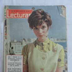 Coleccionismo de Revistas: REVISTA LECTURAS Nº 623 27-03-1964. AÑO XLIII. PORTADA ELSA MARTINELLI.