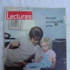 Coleccionismo de Revistas: REVISTA LECTURAS Nº 626 17-04-1964. AÑO XLIII. PORTADA MARÍA SCHELL.