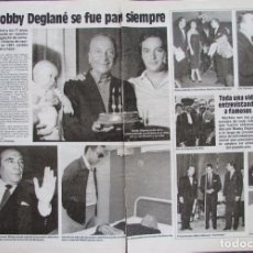 Coleccionismo de Revistas: RECORTE REVISTA LECTURAS Nº 1637 1983 MUERE BOBBY DEGLANÉ