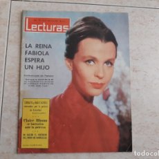 Coleccionismo de Revistas: FABIOLA, SORAYA ETC.LECTURAS 593 AÑO 1963. Lote 182451361