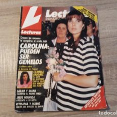 Coleccionismo de Revistas: LECTURAS 1835, AÑO 1987,SARA MONTIEL, CAROLINA,CARMINA ORDOÑEZ,DIANA ETC... Lote 186319965