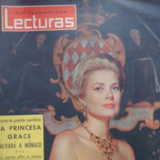 Coleccionismo de Revistas: GRACE DE MÓNACO REVISTA LECTURAS NÚMERO 547 OCTUBRE 1962, MILVA, LOLA FLORES. Lote 193217472
