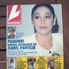 Coleccionismo de Revistas: LECTURAS / ISABEL PANTOJA, LINDA GRAY, MARTA SANCHEZ, MECANO, CARMEN SEVILLA, MICHAEL J FOX