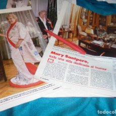 Coleccionismo de Revistas: RECORTE : MARY SANTPERE, TODA UNA VIDA DEDICADA AL HUMOR. LECTURAS, FBRO 1989 (#)