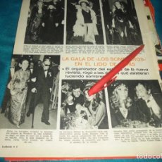 Collectionnisme de Magazines: RECORTE : GALA DE LOS SOMBREROS EN EL LIDO DE PARIS : DALI, B.B. LECTURAS, DCMBRE 1971 (#). Lote 358544435
