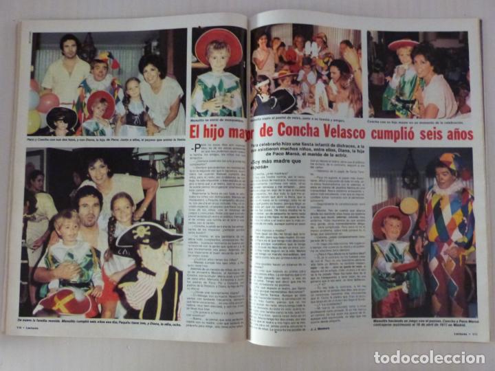 Coleccionismo de revistas: RECORTE CLIPPING DE CONCHA VELASCO Y SU HIJO MAYOR REVISTA LECTURAS Nº 1589 PAG. 110 Y 111 L31