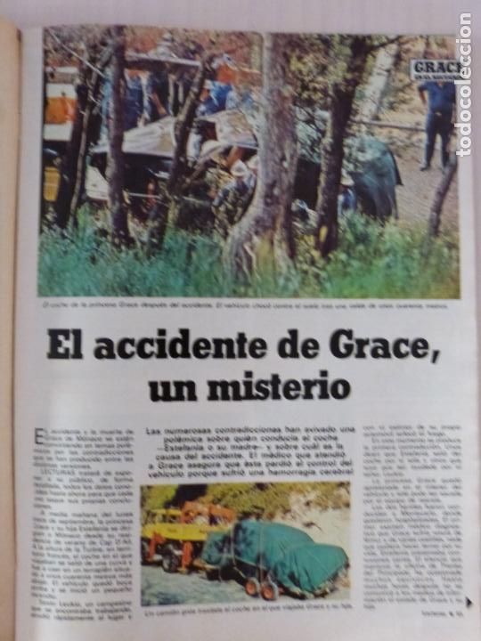 Coleccionismo de revistas: RECORTE CLIPPING DE GRACE KELLY SU ACCIDENTE Y ELEGANCIA REVISTA LECTURAS Nº 1589 PAG. 65 AL 71 L31