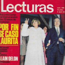Colecionismo de Revistas: REVISTA LECTURA DE 1971, Nº 990, LAURA VALENZUELA, ALAIN DELON Y URSULA ANDRESS, SERRAT. Lote 265795609