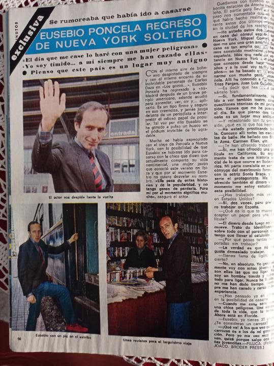 Coleccionismo de revistas: EUSEBIO PONCELA - Foto 1