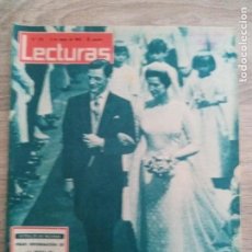 Coleccionismo de Revistas: LECTURAS REVISTA 1963. NUMERO 576.EXTRA BODA.ALEKANDRA DE KENT Y ANGUS OGILVY.GRETA GARBO ETC.. Lote 302993378
