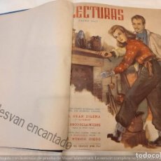 Coleccionismo de Revistas: REVISTA LECTURAS. AÑO 1945. COMPLETO ENCUADERNADO EN UN TOMO. Lote 328794483
