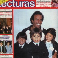 Coleccionismo de Revistas: LECTURAS JULIO IGLESIAS - MARCELLELA VIUDA DE RODRIGUEZ DE LA FUENTE CONTIENE JUNIO 1980. Lote 353899503