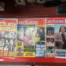 Coleccionismo de Revistas: LOTE ANTIGUAS REVISTAS LECTURAS. Lote 355202598