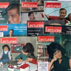 Coleccionismo de Revistas: LECTURAS / 8 EJEMPLARES 1965 / SIN USAR / CARMEN SEVILLA / GRACE / PAQUITA RICO / LA CHUNGA / MOORE
