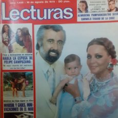 Coleccionismo de Revistas: LECTURAS. Nº 1425. AGOSTO 1979. SARA MONTIEL. LOLA FLORES. SHA DE PERSIA. POSTER JAMES GAGNER