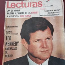 Coleccionismo de Revistas: LECTURAS ENERO 1969 ,TED KENNEDY ,AUDREY HEPBURN, ROMINA POWER,MAREILLE MATHIEU,LILI PALMER