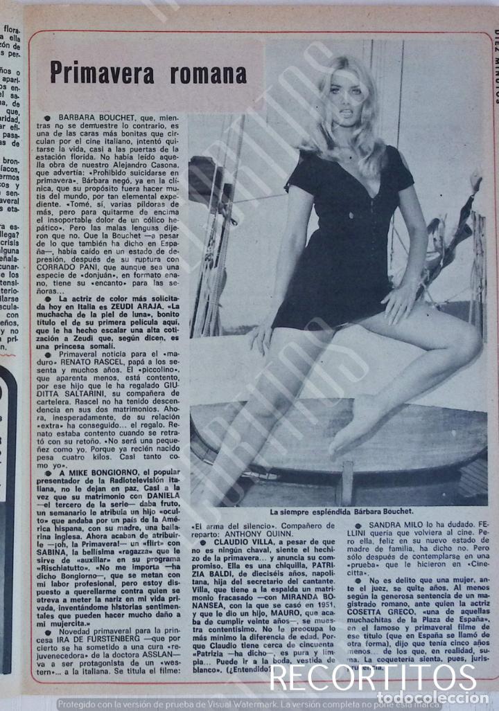 Coleccionismo de revistas: barbara bouchet - Foto 1