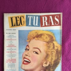 Coleccionismo de Revistas: REVISTA LECTURAS Nº 339 ENERO 1953 MARILYN MONROE PORTADA E INTERIOR - LORETTA YOUNG - RITA HAYWORTH. Lote 403343559
