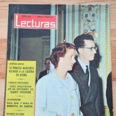 Coleccionismo de Revistas: LECTURAS Nº 500 - 1 JUNIO 1961 - EL SHA Y LA REINA FAHAH - MARIA DEL CARMEN CERVERA