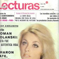 Coleccionismo de Revistas: REVISTA LECTURAS Nº 910, ROMAN POLANSKI Y SHARON TATE, SALOME, PIRRI EN PAGINAS INTERIORES