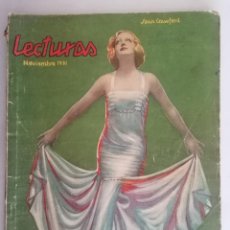 Coleccionismo de Revistas: REVISTA LECTURAS, Nº 126, NOVIEMBRE 1931