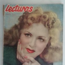 Coleccionismo de Revistas: REVISTA LECTURAS, Nº 212, JUNIO 1942, ISABELITA GARCES