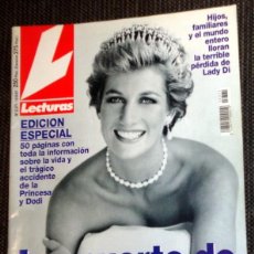 Coleccionismo de Revistas: REVISTA LECTURAS Nº2371 SEPTIEMBRE 1997 MUERTE DE DIANA DE GALES.EDICIÓN ESPECIAL.50 PÁGINAS LADY DI