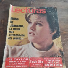 Coleccionismo de Revistas: REVISTA LECTURAS 967 LIZ RAYLOR FARAH DIBA CONCHITA MÁRQUEZ PIQUER CLAUDIA CARDINALE