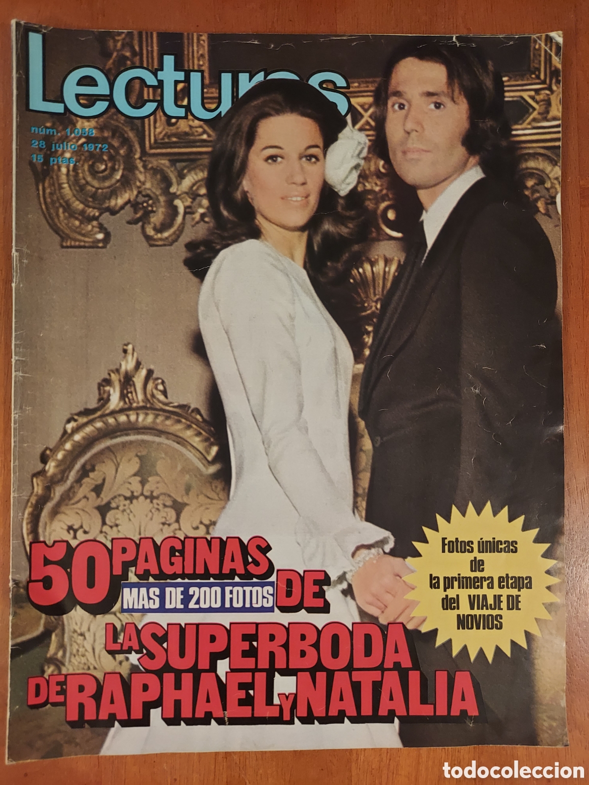 Coleccionismo de revistas: Lecturas Boda Raphael - Foto 1