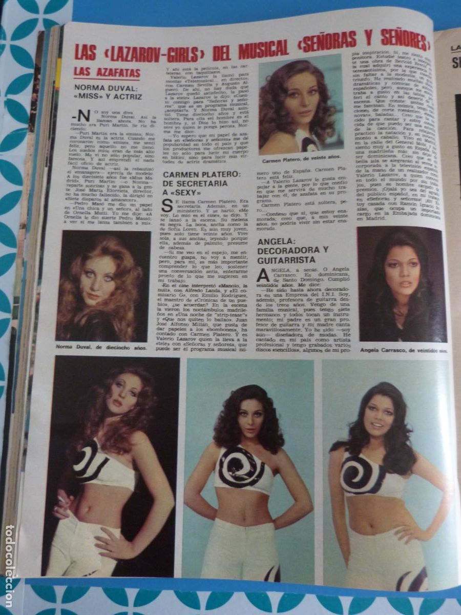 Coleccionismo de Revistas: RECORTE CLIPPING LAS CHICAS LAZAROV SE&Ntilde;ORAS Y SE&Ntilde;ORES REVISTA LECTURAS N&ordm; 1152 PAG. 64