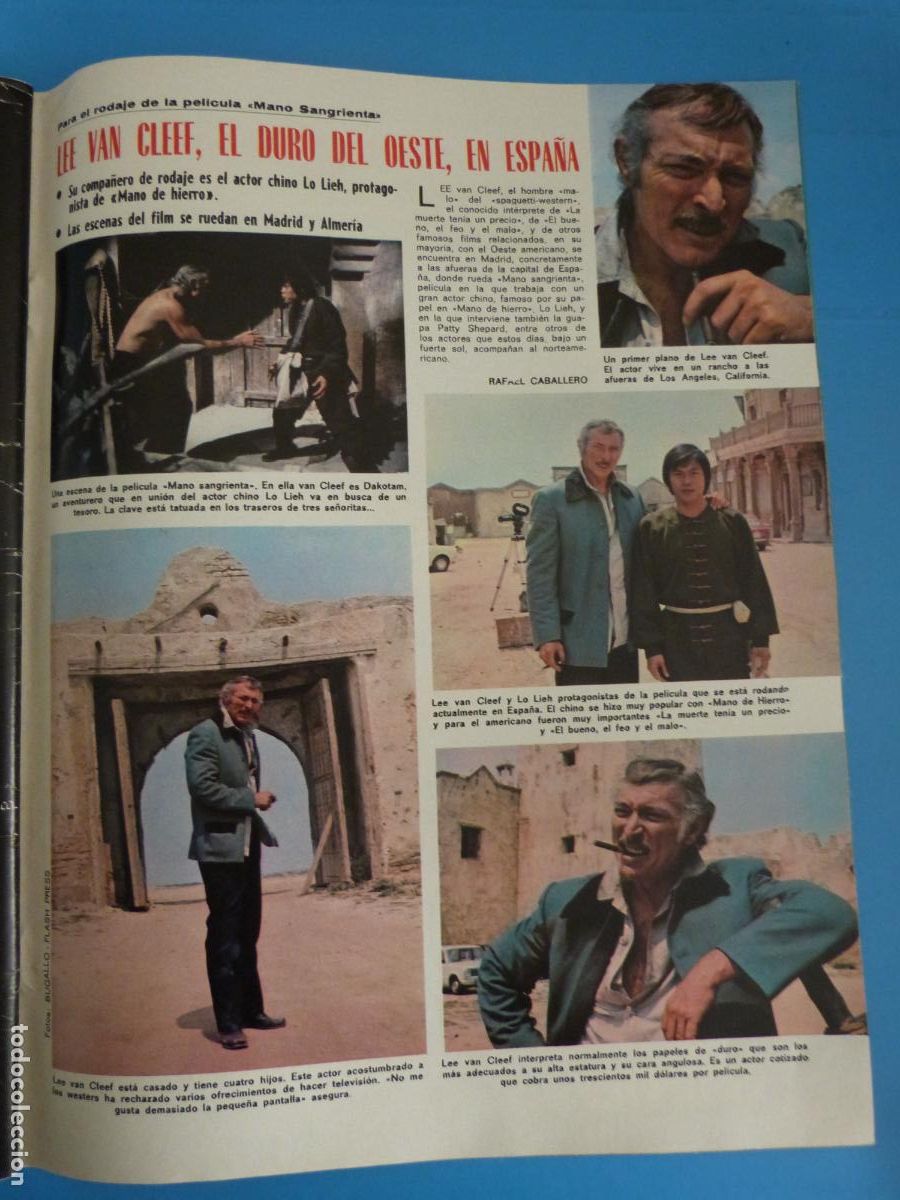 Coleccionismo de Revistas: RECORTE CLIPPING LEE VAN CLEEF REVISTA LECTURAS N&ordm; 1152 PAG. 109