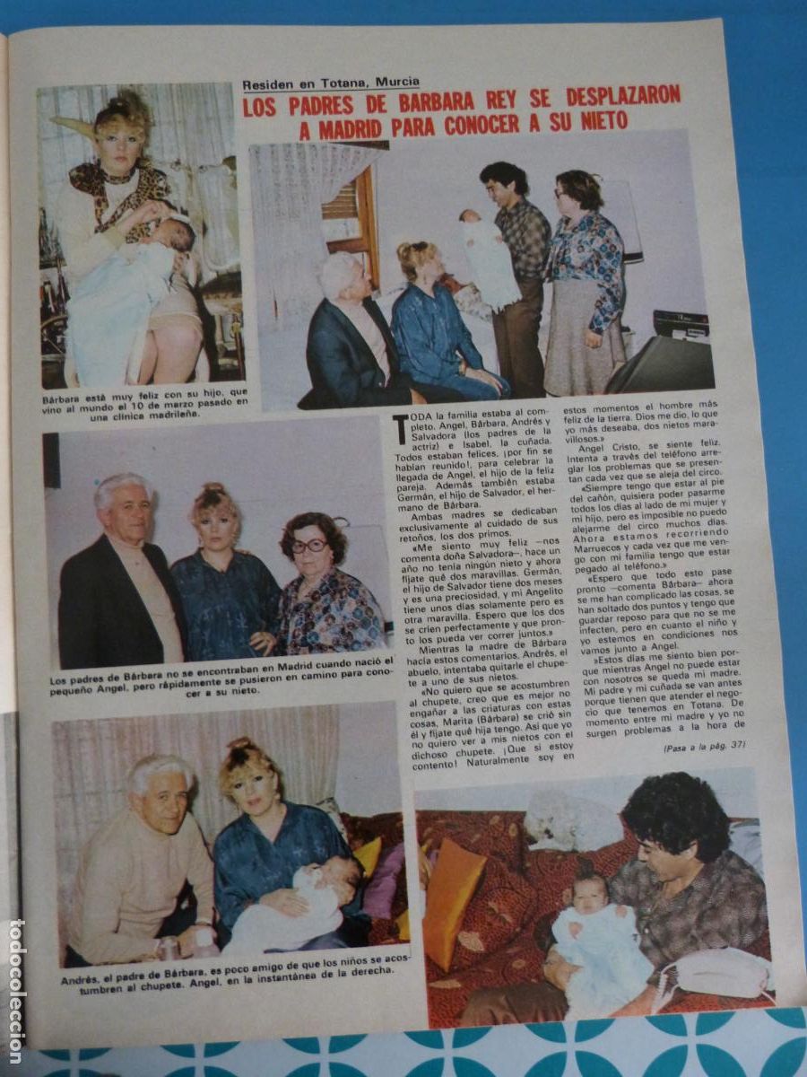 Coleccionismo de Revistas: RECORTE CLIPPING BARBARA REY REVISTA LECTURAS N&ordm; 1511 PAG. 35,37