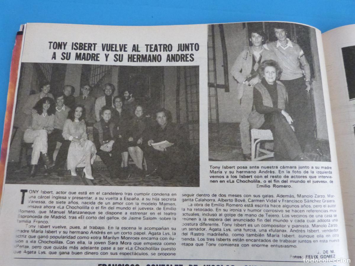Coleccionismo de Revistas: RECORTE CLIPPING TONY ISBERT REVISTA LECTURAS N&ordm; 1513 PAG. 78