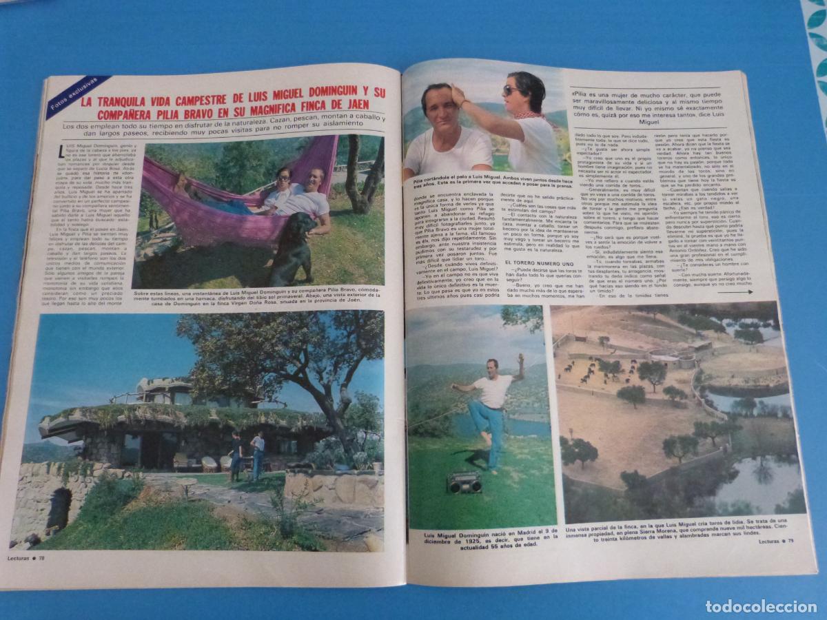 Coleccionismo de Revistas: RECORTE CLIPPING LUIS MIGUEL DOMINGUIN REVISTA LECTURAS N&ordm; 1512 PAG. 79-83
