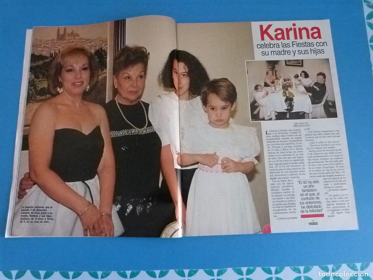 Coleccionismo de Revistas: RECORTE CLIPPING KARINA REVISTA LECTURAS N&ordm; 2126 PAG.16-18