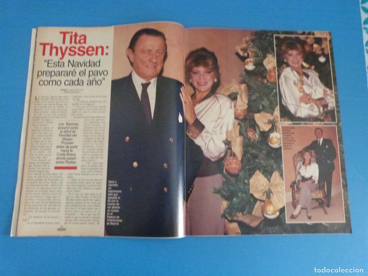 Coleccionismo de Revistas: RECORTE CLIPPING TITA THYSSEN REVISTA LECTURAS N&ordm; 2126 PAG. 54-55