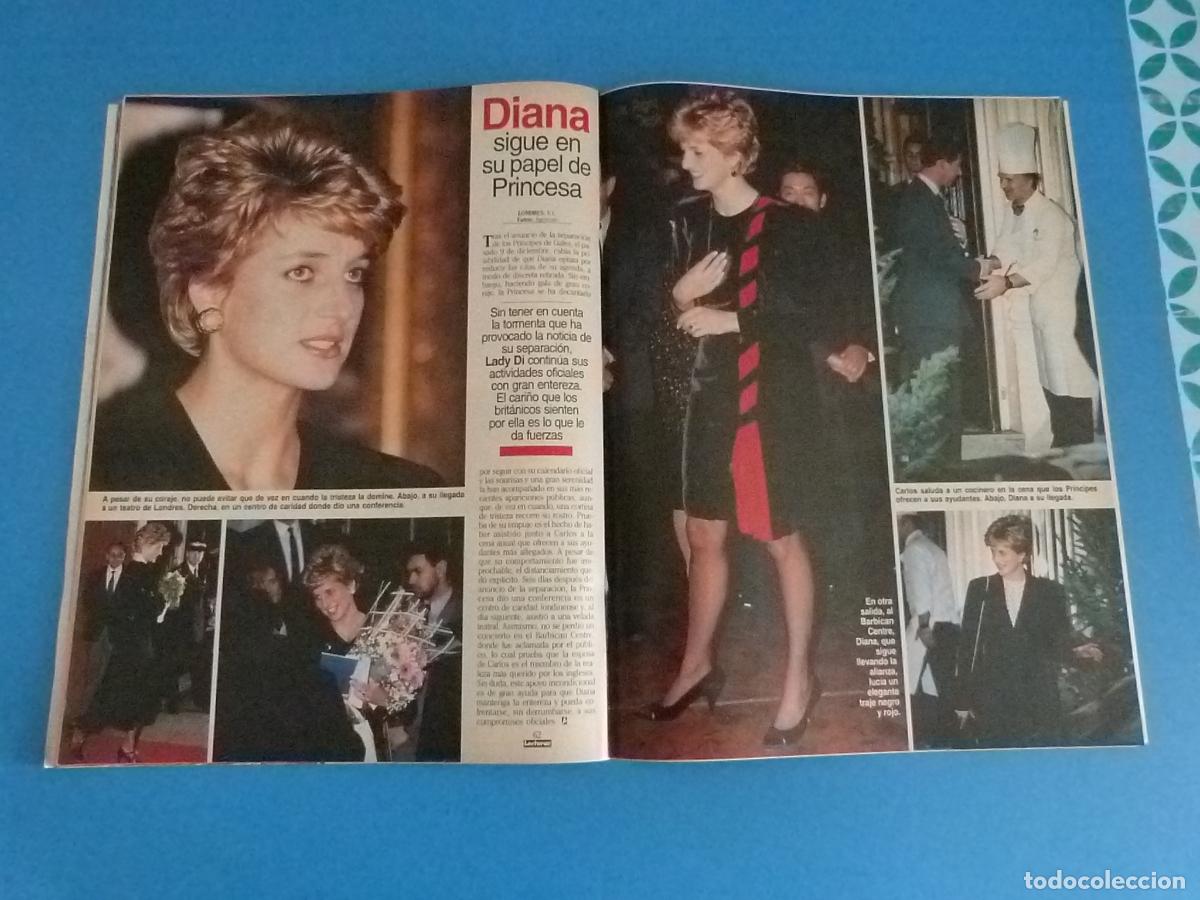 Coleccionismo de Revistas: RECORTE CLIPPING PRINCESA DIANA REVISTA LECTURAS N&ordm; 2126 PAG. 62-63