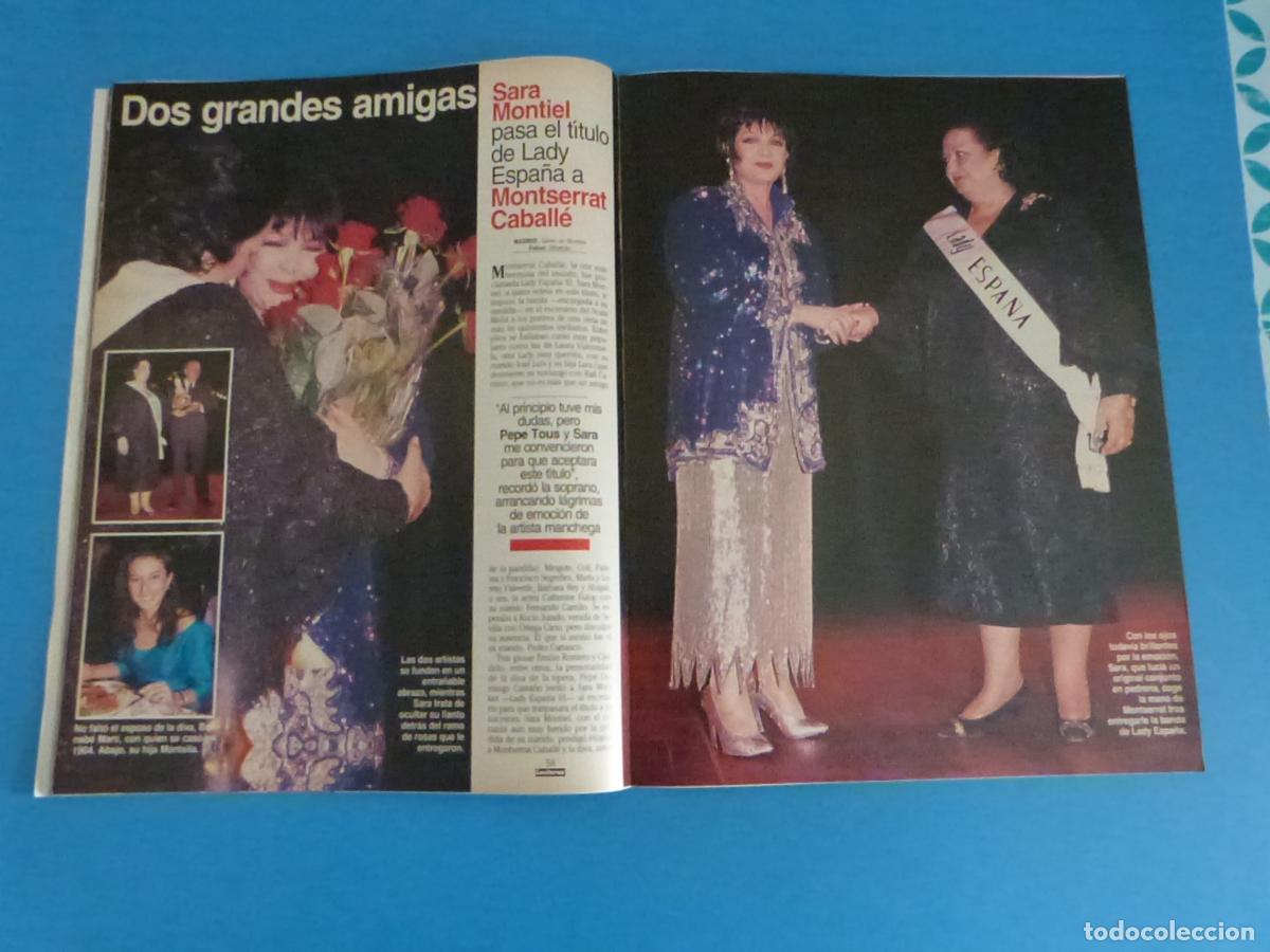 Coleccionismo de Revistas: RECORTE CLIPPING SARA MONTIEL MONTSERRAT CABALLE REVISTA LECTURAS N&ordm; 2126 PAG. 58-60