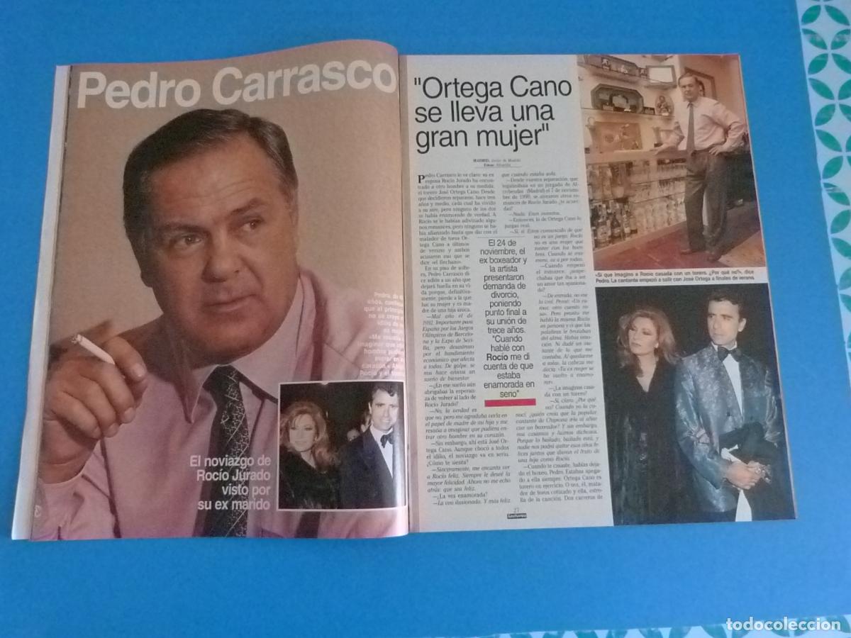 Coleccionismo de Revistas: RECORTE CLIPPING PEDRO CARRASCO ORTEGA CANO ROCIO JURADO REVISTA LECTURAS N&ordm; 2126 PAG. 26-30
