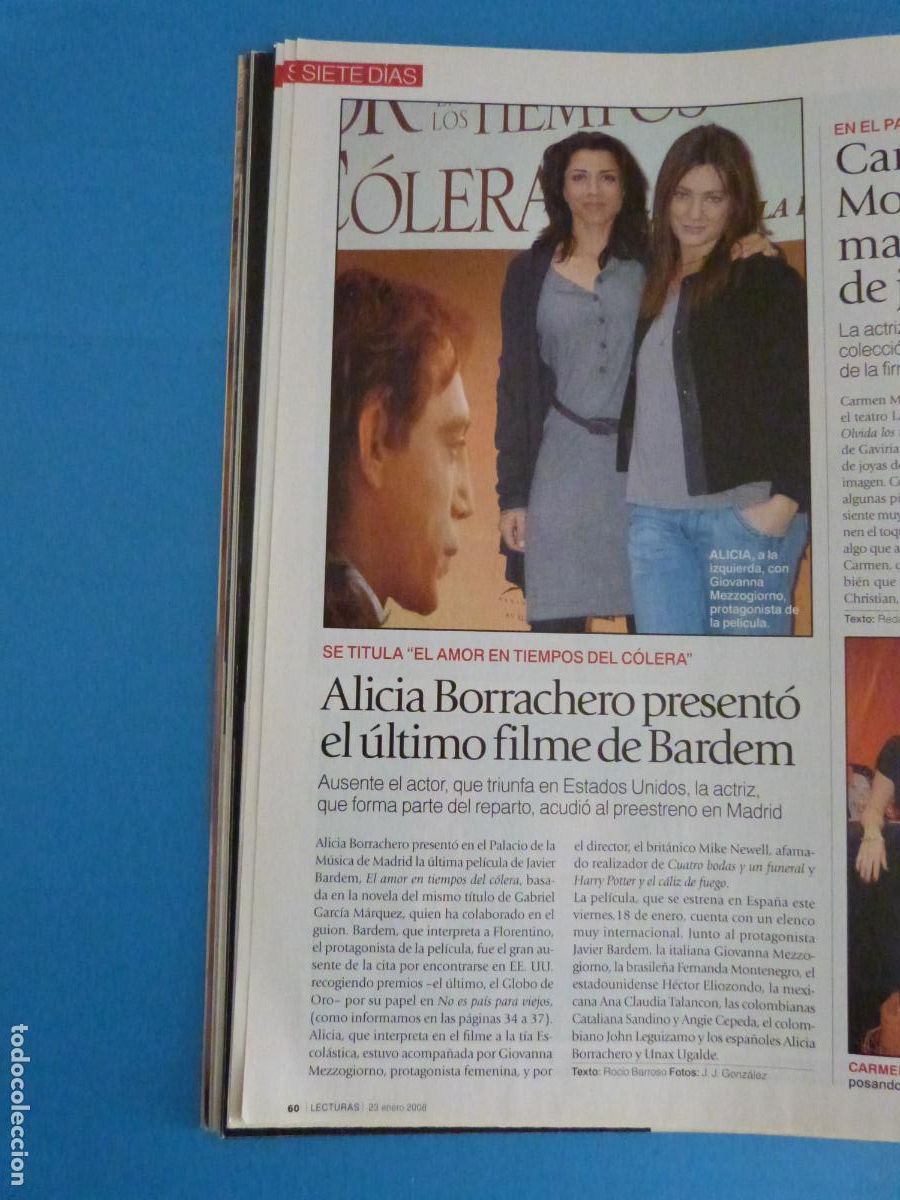 Coleccionismo de Revistas: RECORTE CLIPPING ALICIA BORRACHERO REVISTA LECTURAS N&ordm; 2913 PAG. 60