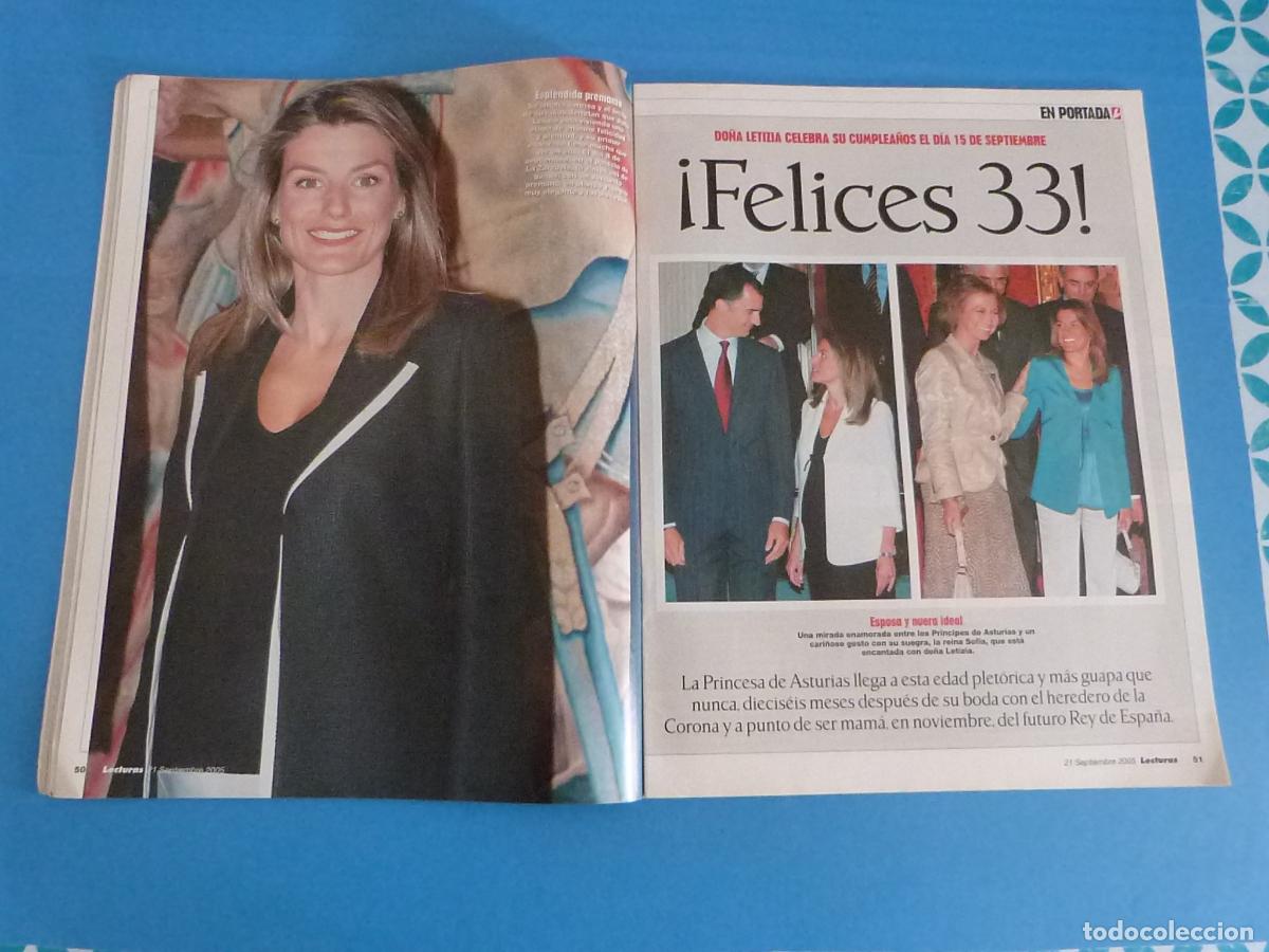 Coleccionismo de Revistas: RECORTE CLIPPING CUMPLEA&Ntilde;OS DO&Ntilde;A LETIZIA REVISTA LECTURAS N&ordm; 2791 PAG. 50-55