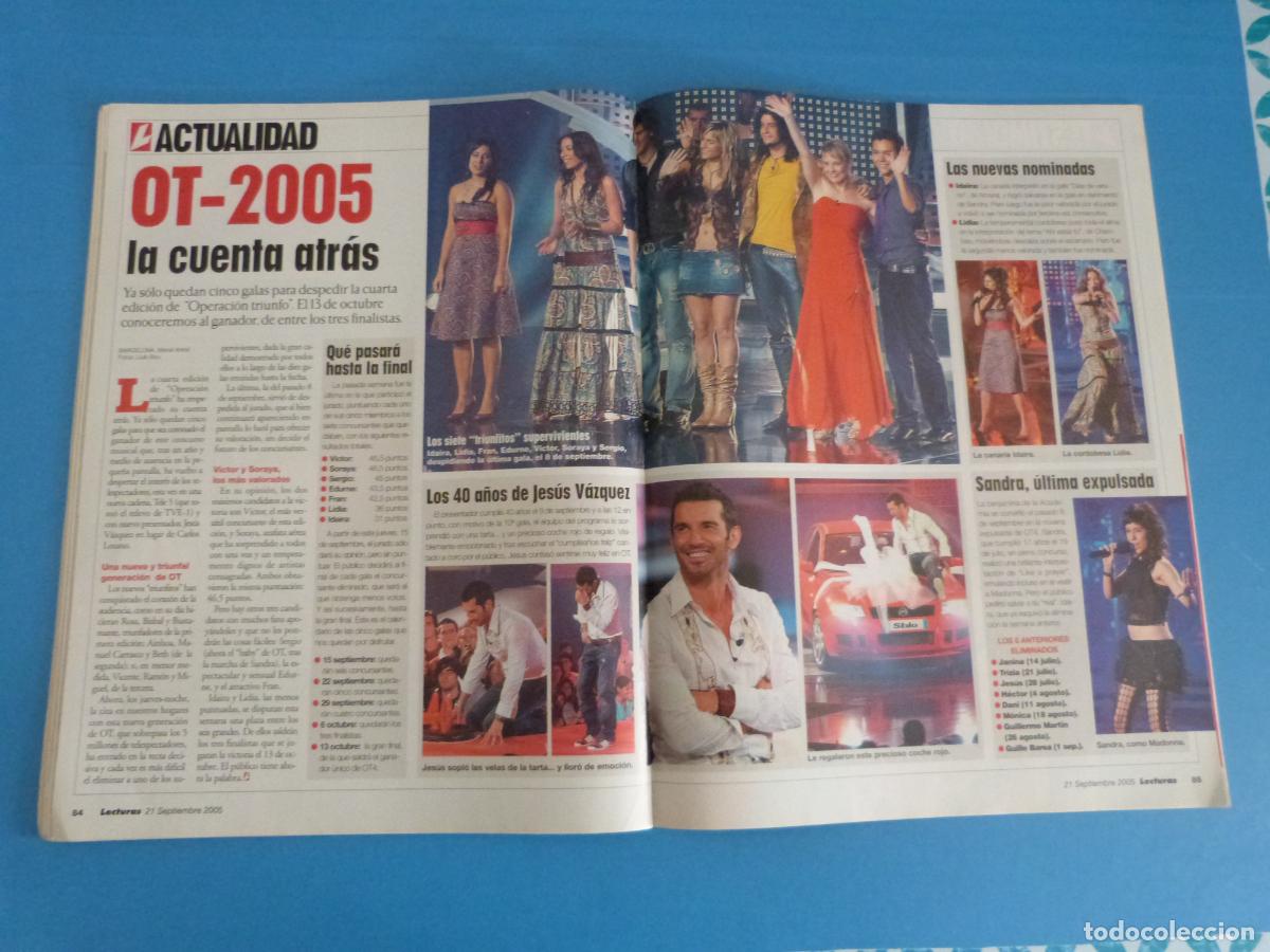 Coleccionismo de Revistas: RECORTE CLIPPING OT 2005 OPERACION TRIUNFO REVISTA LECTURAS N&ordm; 2791 PAG. 84-85